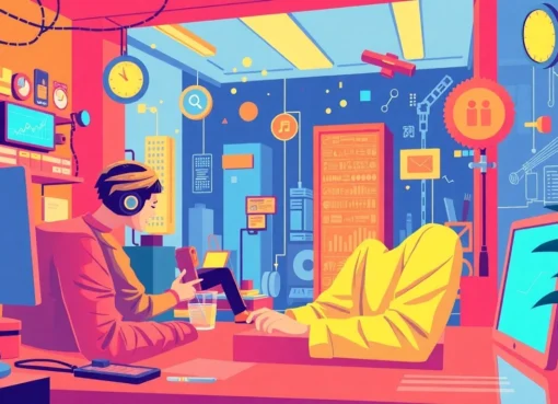 Technology integration in everyday life highlighting innovative devices and their functional benefits.