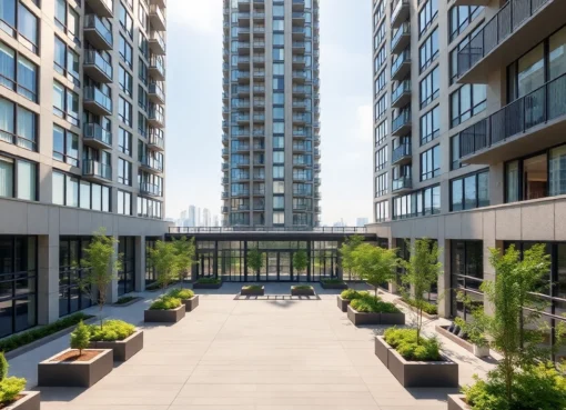 Vancouver strata management team overseeing a high-rise community, emphasizing expertise and reliable property services.