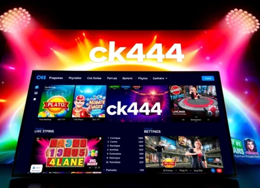 Engaging CK444 online gaming platform with vibrant visuals, featuring slots, live casino, and sports betting in action, inviting players to elevate their game.