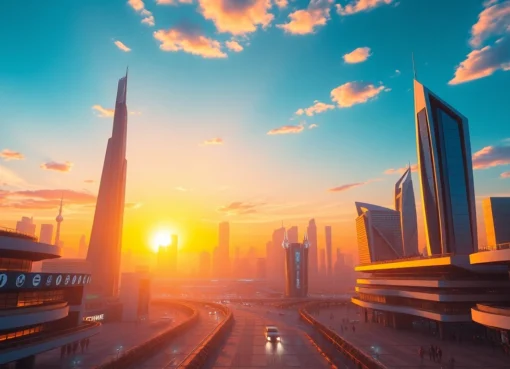 High-quality ai image generator no restrictions creating futuristic cityscape with cinematic lighting and vivid colors for stunning visuals.