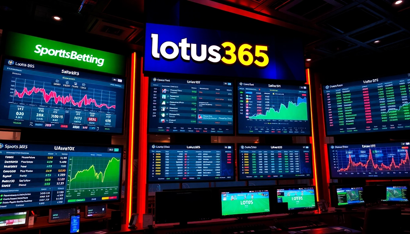 Engaging Lotus365 sports betting platform showcasing live odds and betting options with vibrant visuals for user engagement