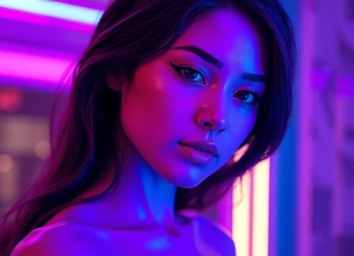 High-quality NSFW AI generated female portrait showcasing realistic skin textures and emotional expression for adult creative projects.