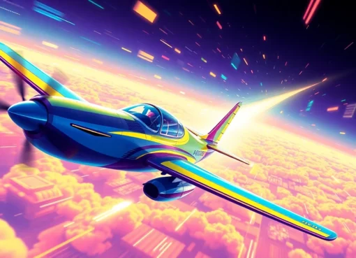 Aviator game in action: pilot plane flying with multipliers, obstacles, and engaging graphics for online betting players.