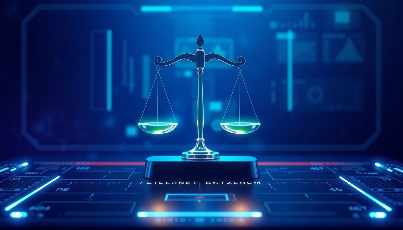 Fairplay logo depicting balanced scales symbolizing fairness and justice in a digital environment, with clean design and vibrant colors.