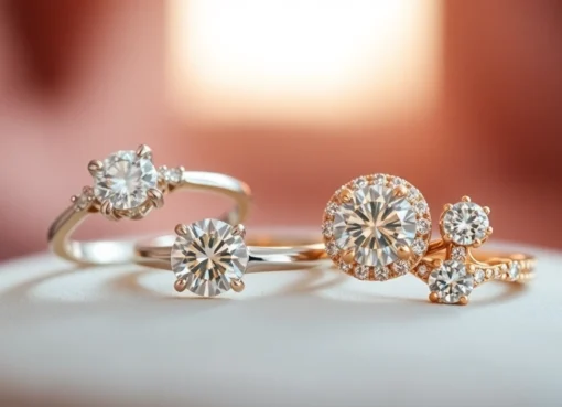 Elegant classic engagement rings with solitaire and halo settings showcasing timeless beauty and brilliance for brides-to-be.