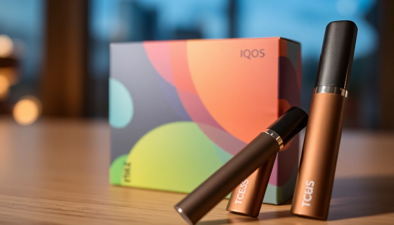 IQOS TEREA tobacco sticks showcased in colorful packaging, highlighting flavor variety and premium design for cigarette alternatives.