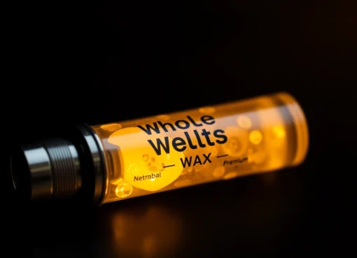Experience the rich flavors of whole melts wax with this premium vape cartridge in a sleek, modern setup for discerning users.