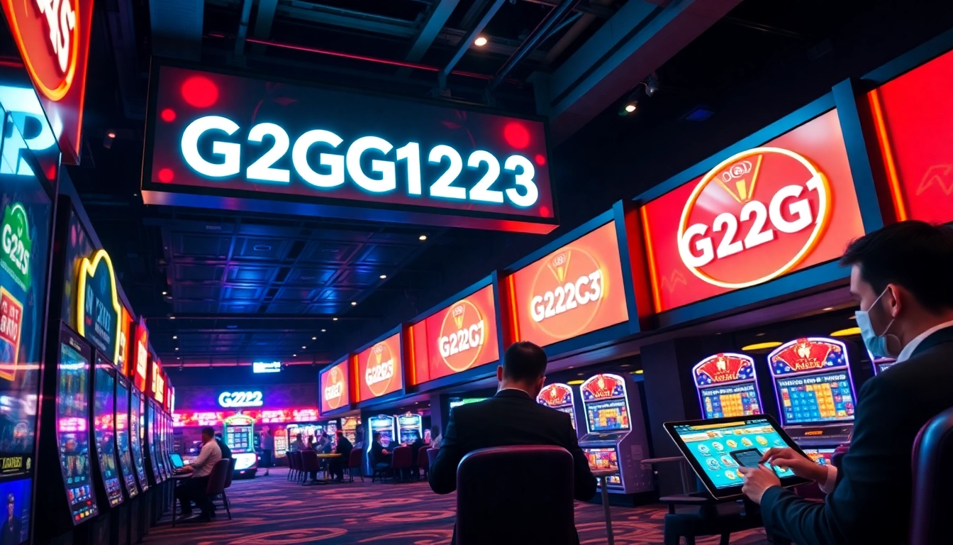 G2G123 online slot platform featuring vibrant graphics and seamless user interface for engaging gameplay.