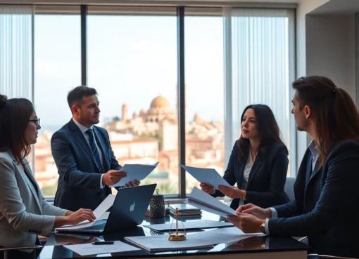 Skilled experts working on creation de societes au maroc process in a professional office