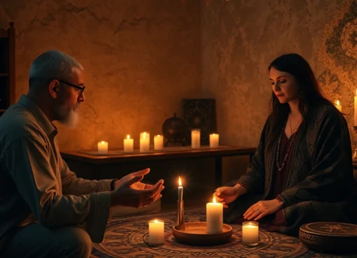 Expert berlin medyum applying spiritual rituals to restore harmony and trust in relationships,