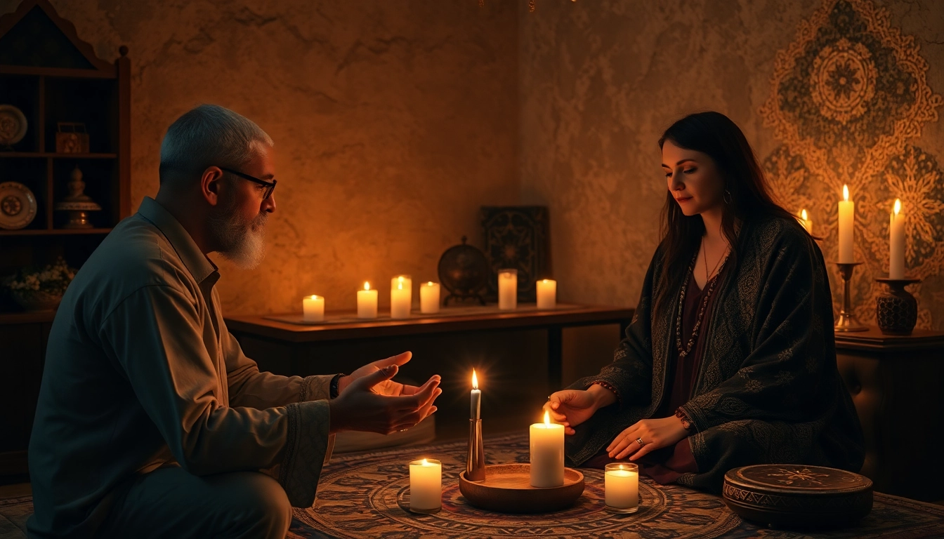 Expert berlin medyum applying spiritual rituals to restore harmony and trust in relationships,