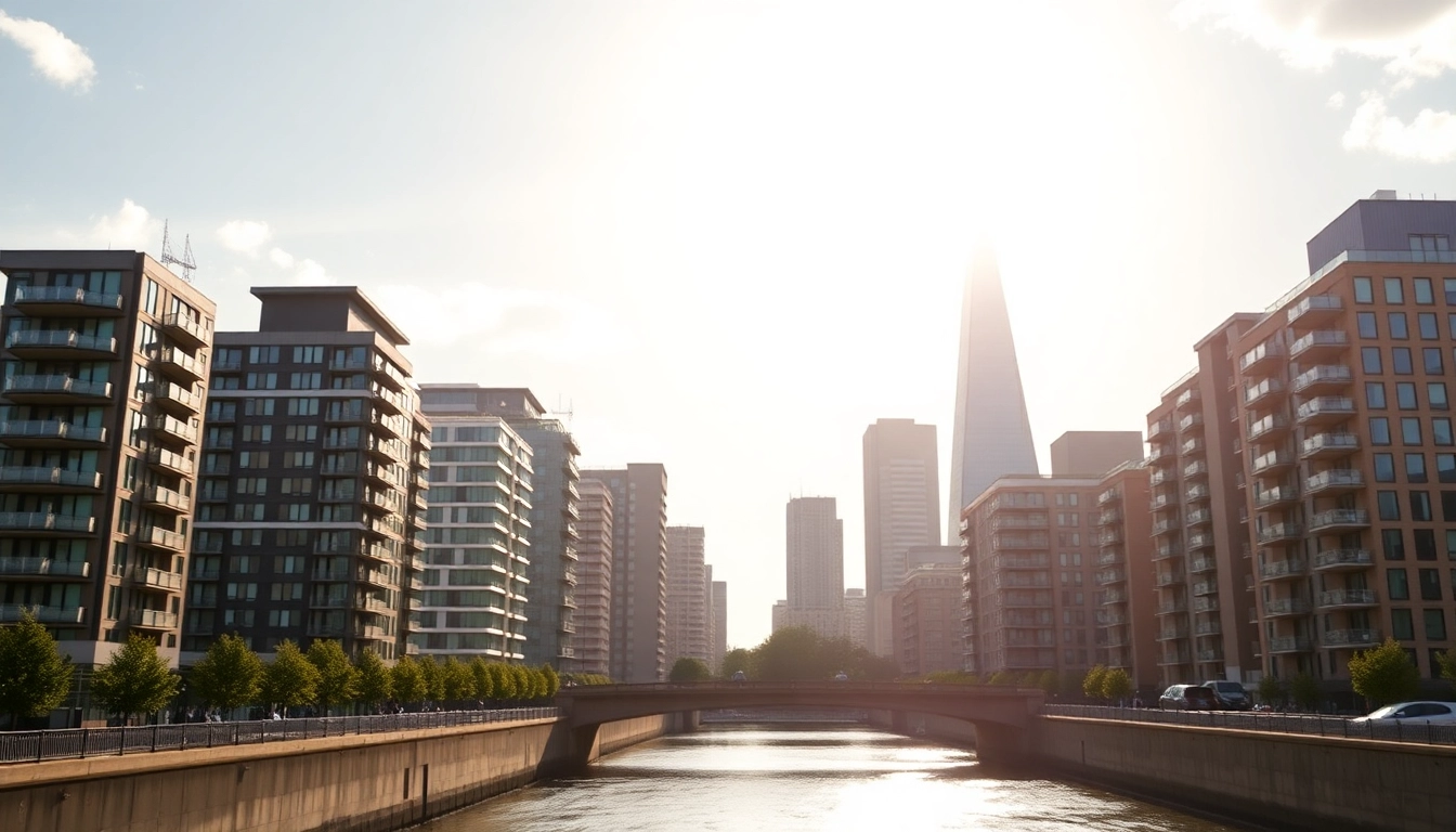 Invest for Property London with skyline of modern residential buildings highlighting investment