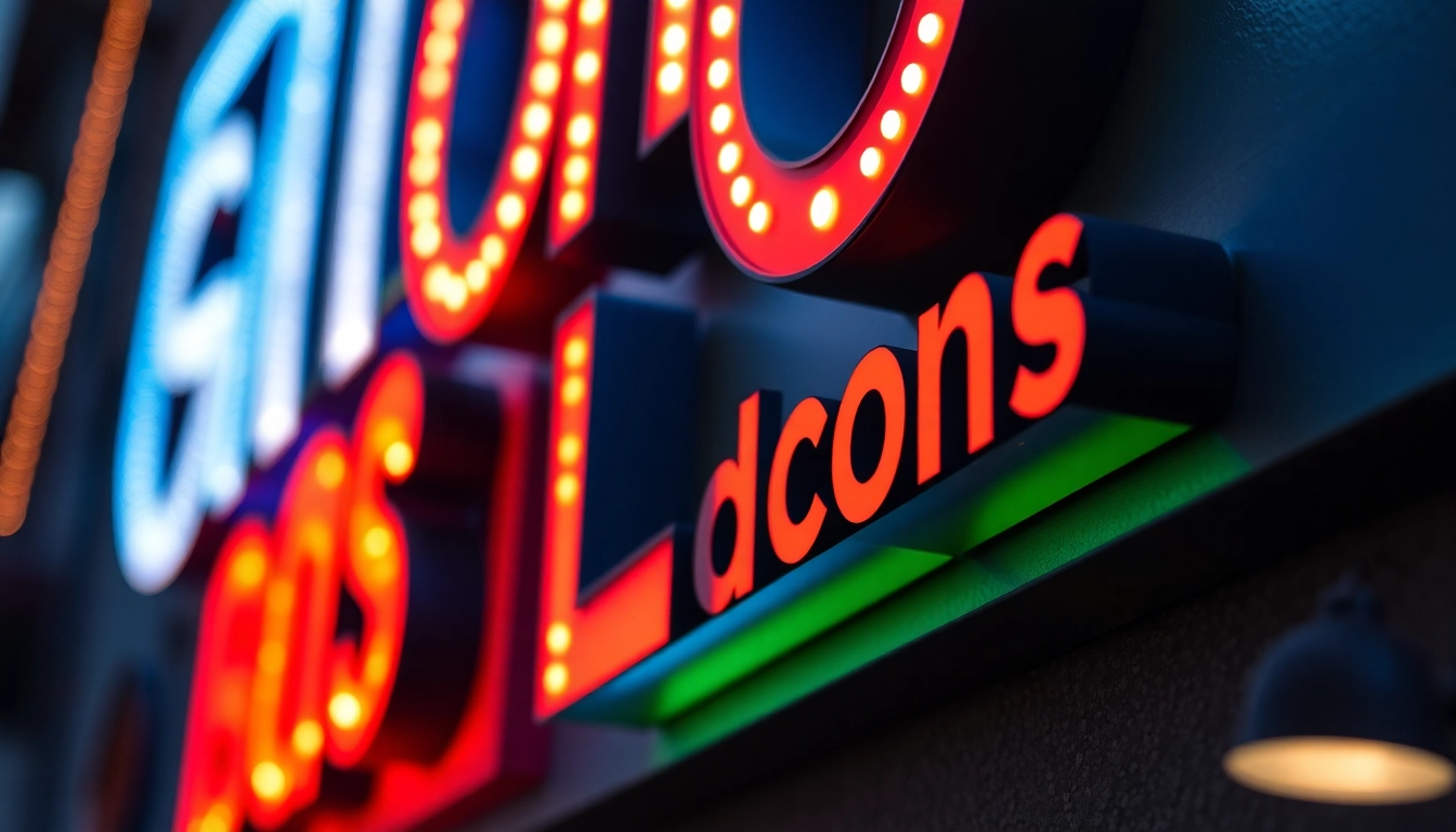 Creative custom signs with bold lettering and vibrant colors attract customer attention and