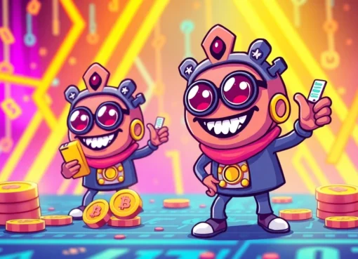 Pepe Coin engages users with a dynamic meme and gambling themed blockchain illustration