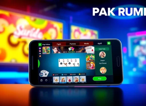 Engaging pak rummy gameplay on mobile device with colorful cards and players making strategic