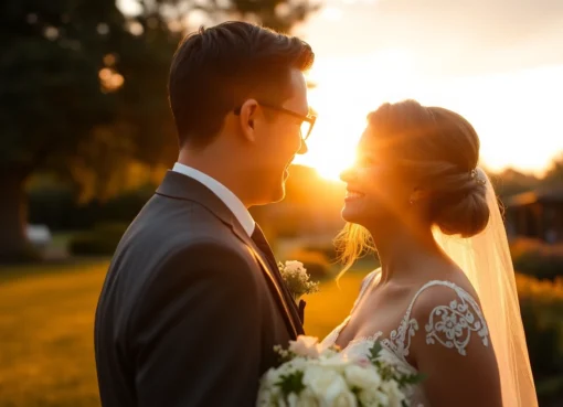 Top Tips for Captivating Esküvői Fotózás That Make Your Day Unforgettable Professionally captured eskuvoi fotozas showcasing a joyful couple during a natural outdoor