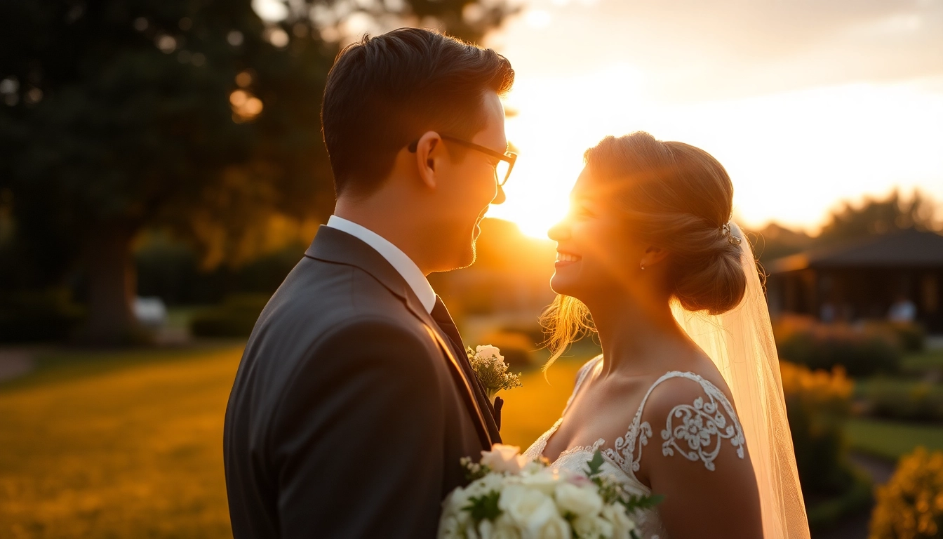 Professionally captured eskuvoi fotozas showcasing a joyful couple during a natural outdoor