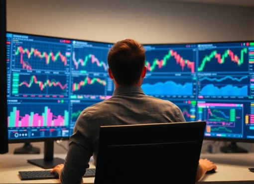 Trading view platform displays detailed market charts and analysis tools for traders and investors