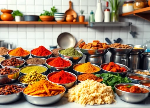 High-quality spices, sauces, and chutneys showcasing variety of cooking pastes and chutneys